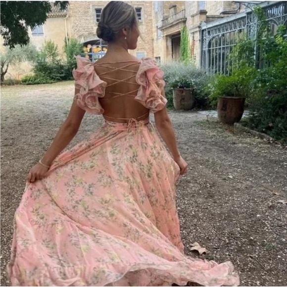 Mac Duggal Indy A-Line Chiffon Gown- 10 - Picture 2 of 10